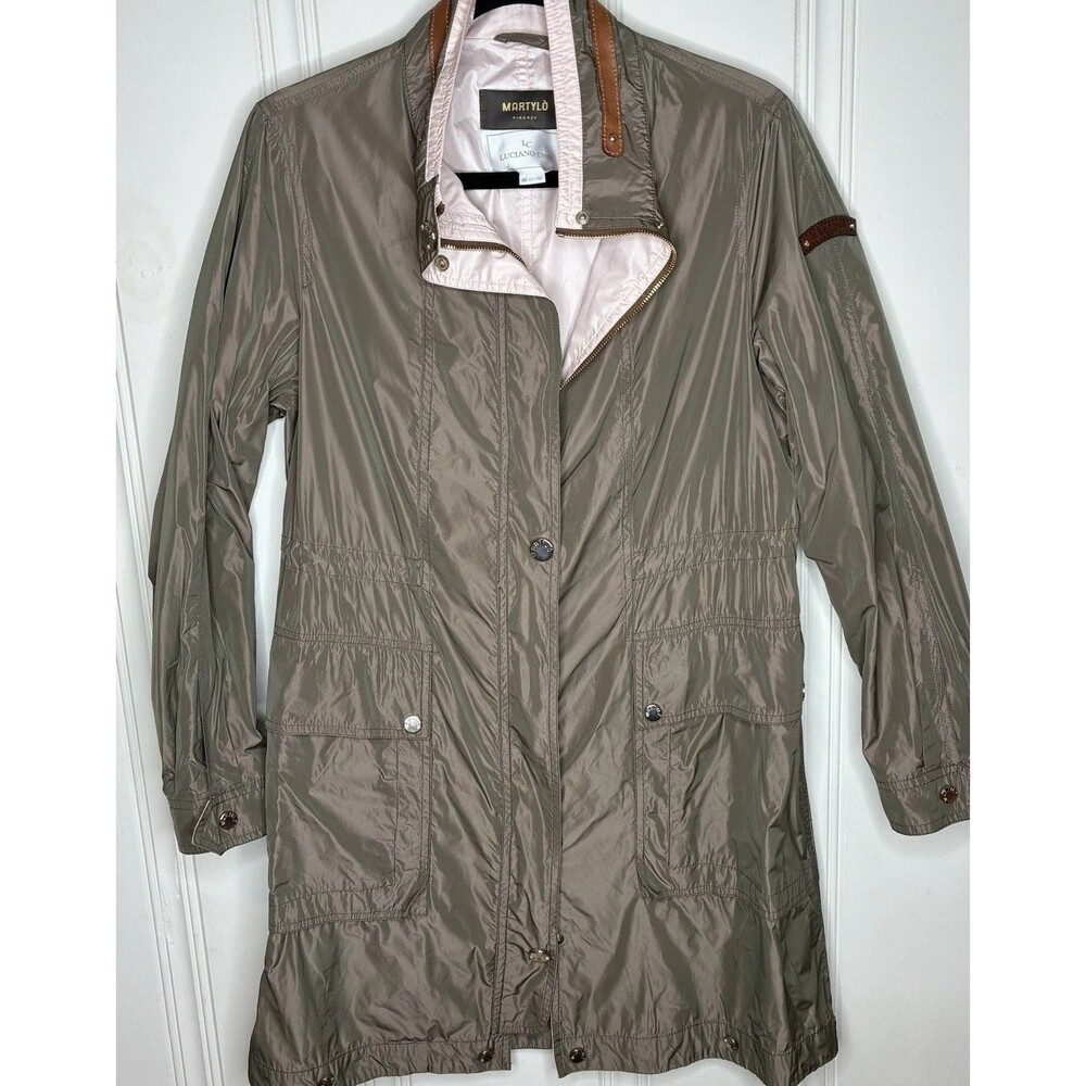 Women's Italian Trench Coat Size Med Designer Elevated Luxury Martylo Firenze